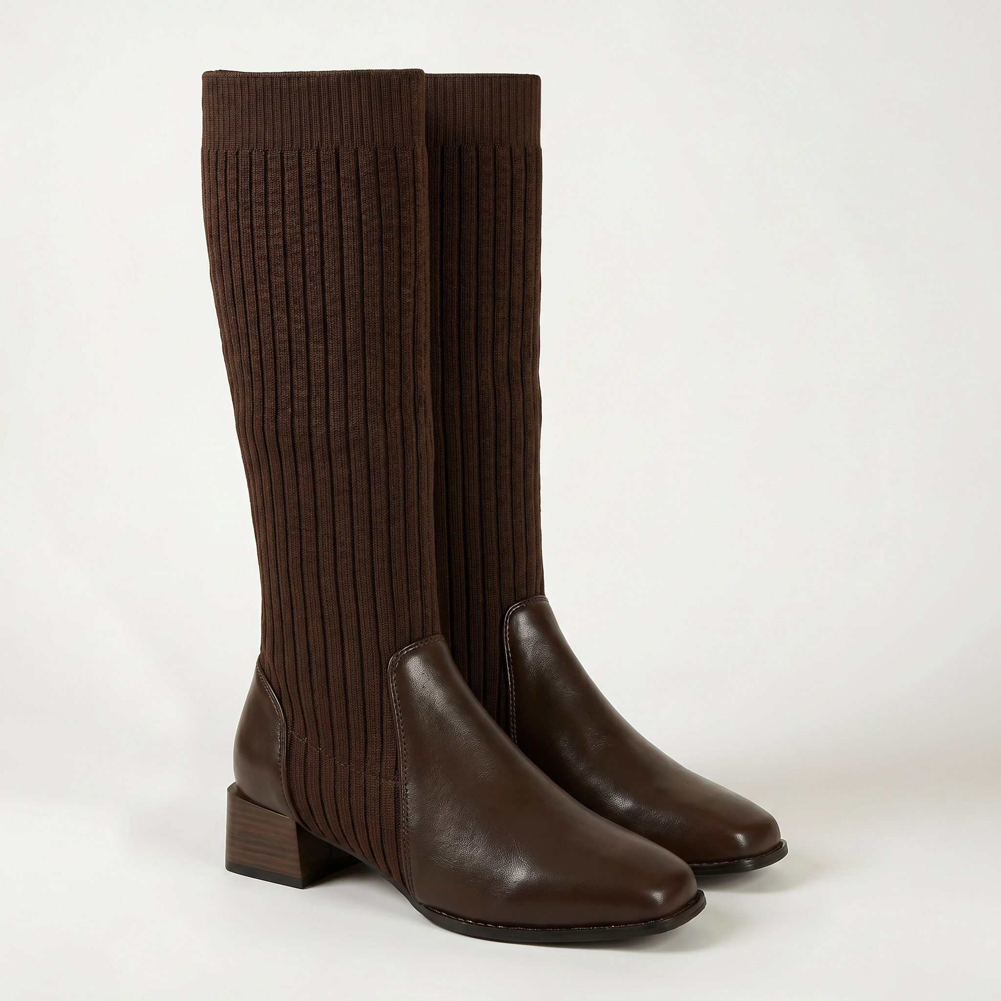 Women’s Tall Boots - Block Heel Knee High Fit