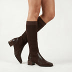 Women’s Tall Boots - Block Heel Knee High Fit