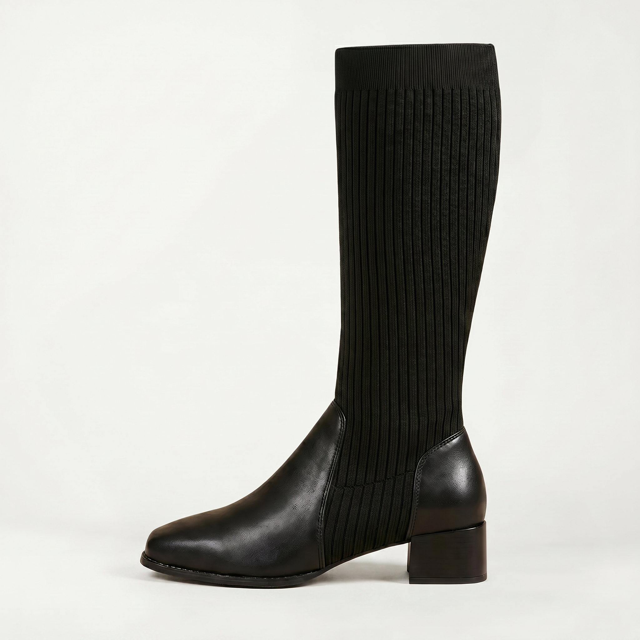Women’s Tall Boots - Block Heel Knee High Fit