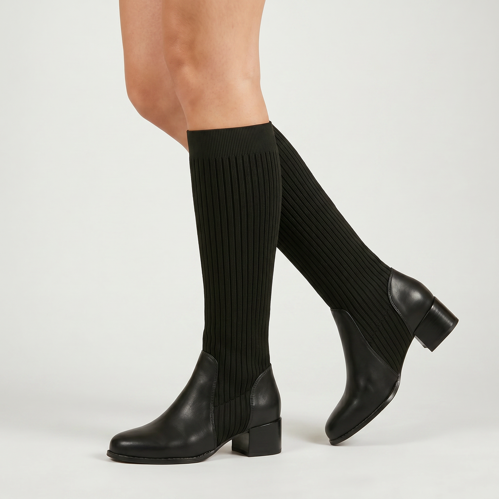 Women’s Tall Boots - Block Heel Knee High Fit