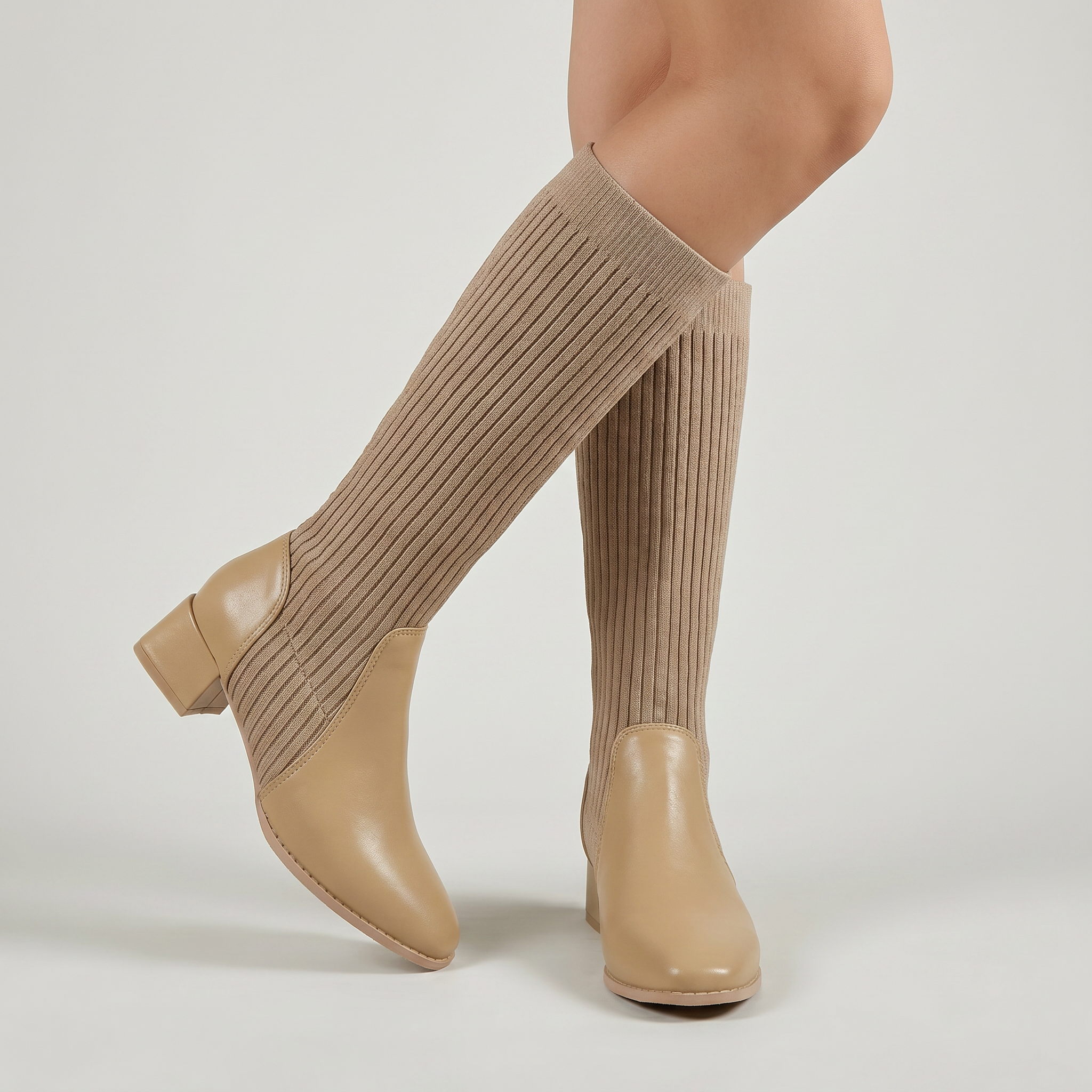Women’s Tall Boots - Block Heel Knee High Fit