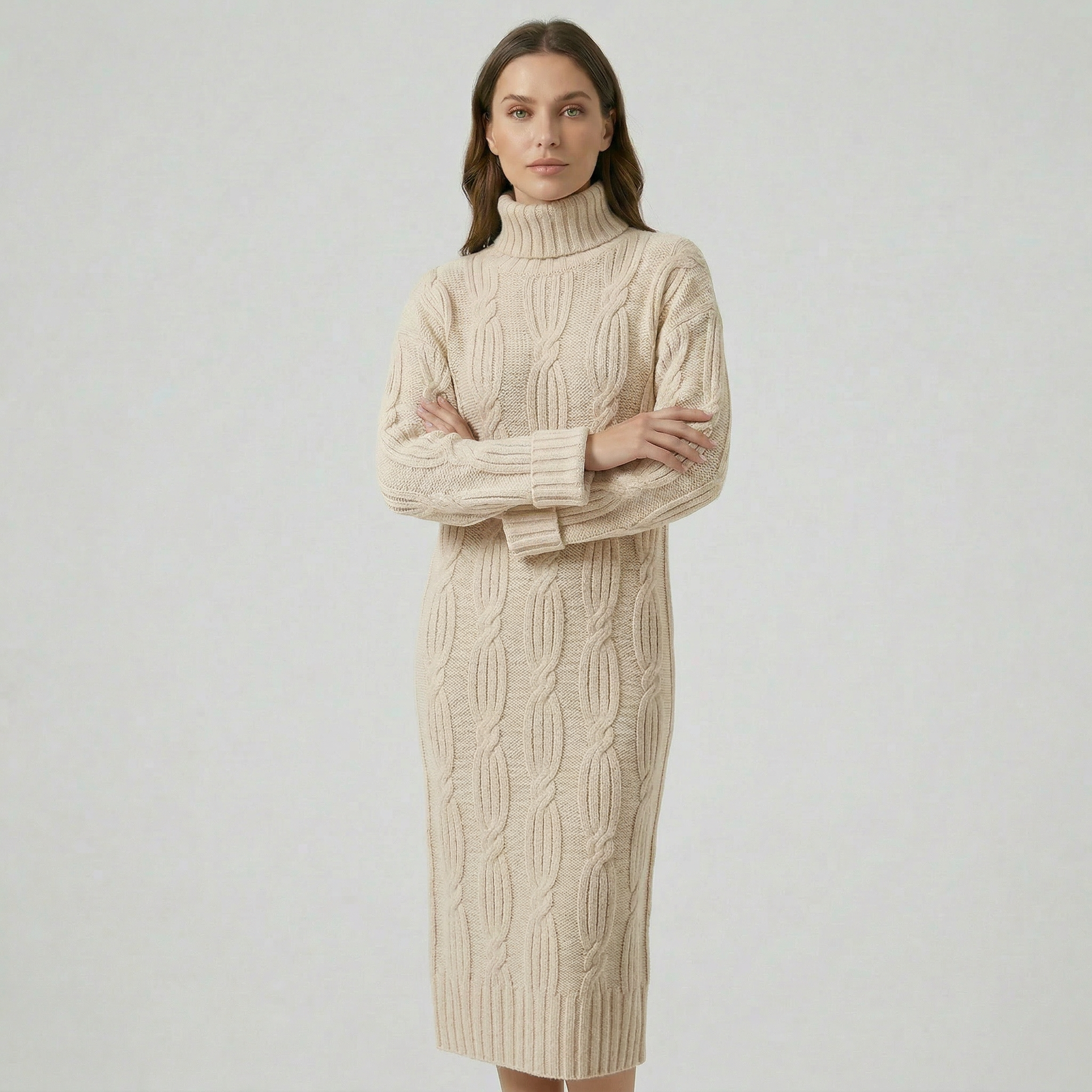 Women’s Turtleneck Winter Dress