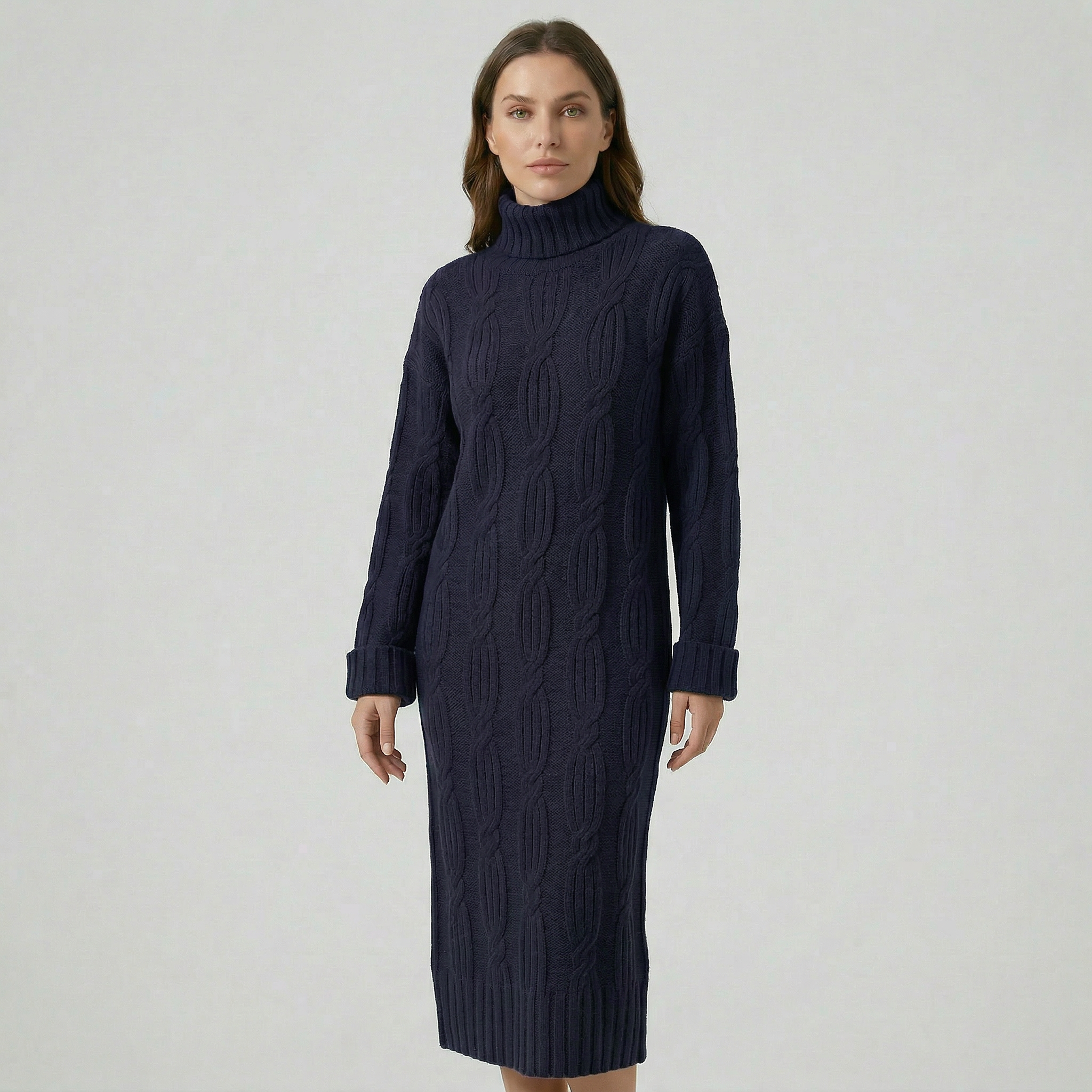 Women’s Turtleneck Winter Dress