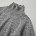 Women’s Turtleneck Sweater - Flared Sleeve Loose Fit Pullover