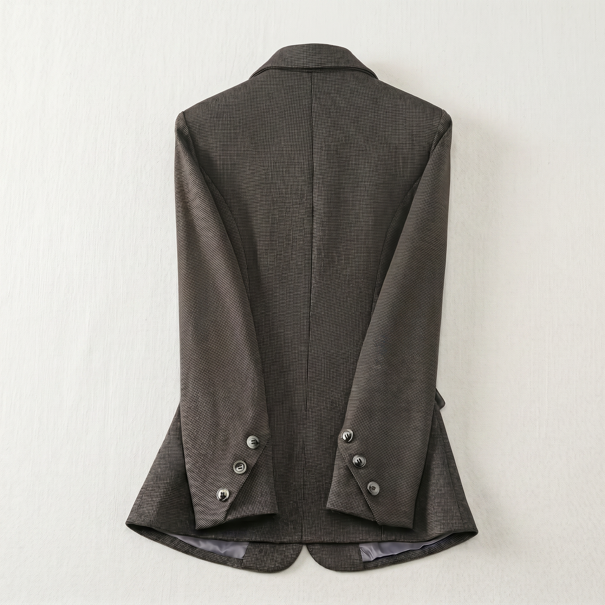 Women’s Tweed Blazer - Single Button Tailored Slim Fit