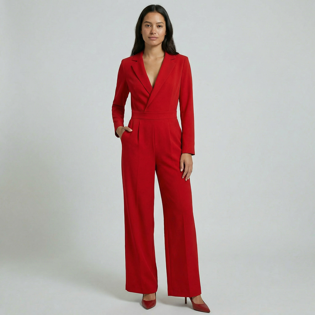 Women's V Neck Jumpsuit