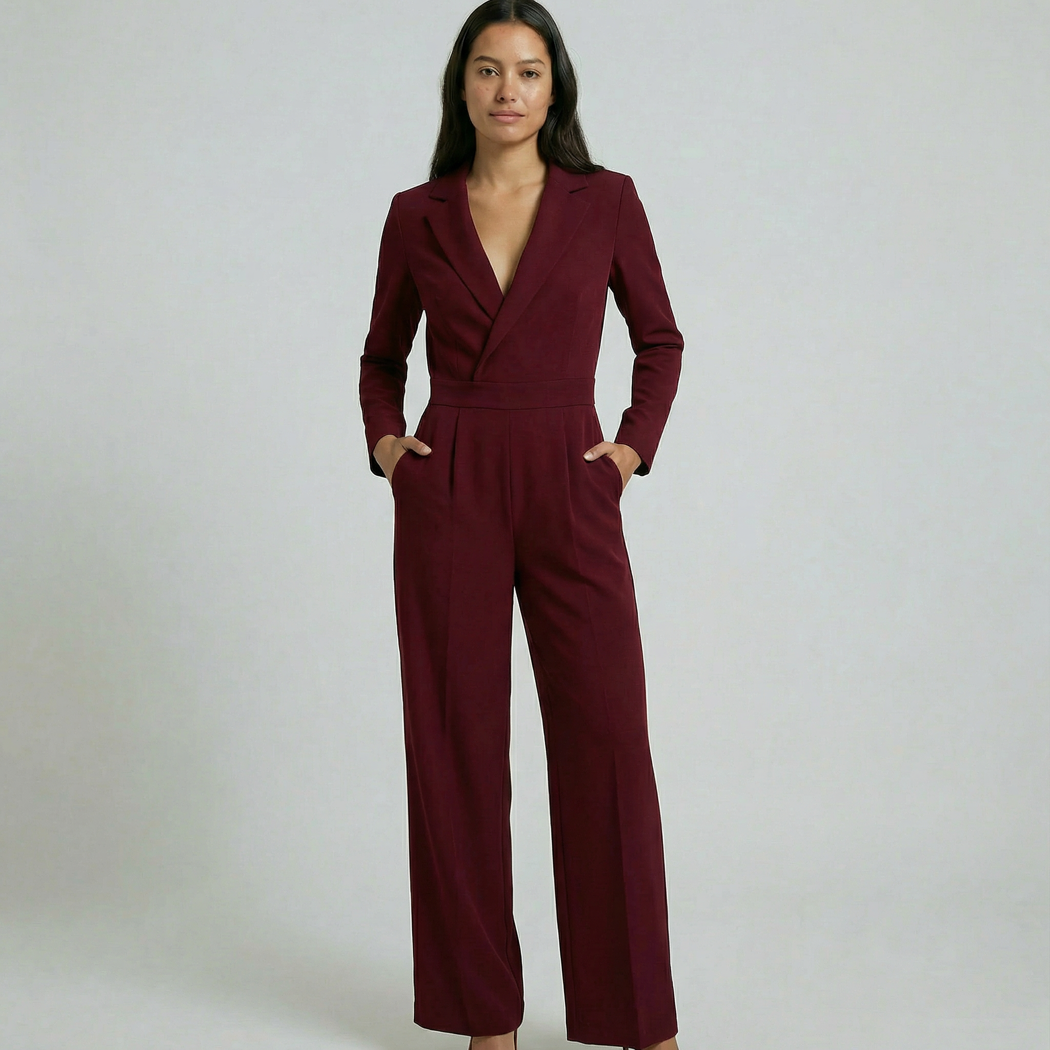Women's V Neck Jumpsuit