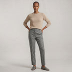 Women’s Wool Tailored Trousers - High Waist Straight Fit