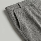 Women’s Wool Tailored Trousers - High Waist Straight Fit