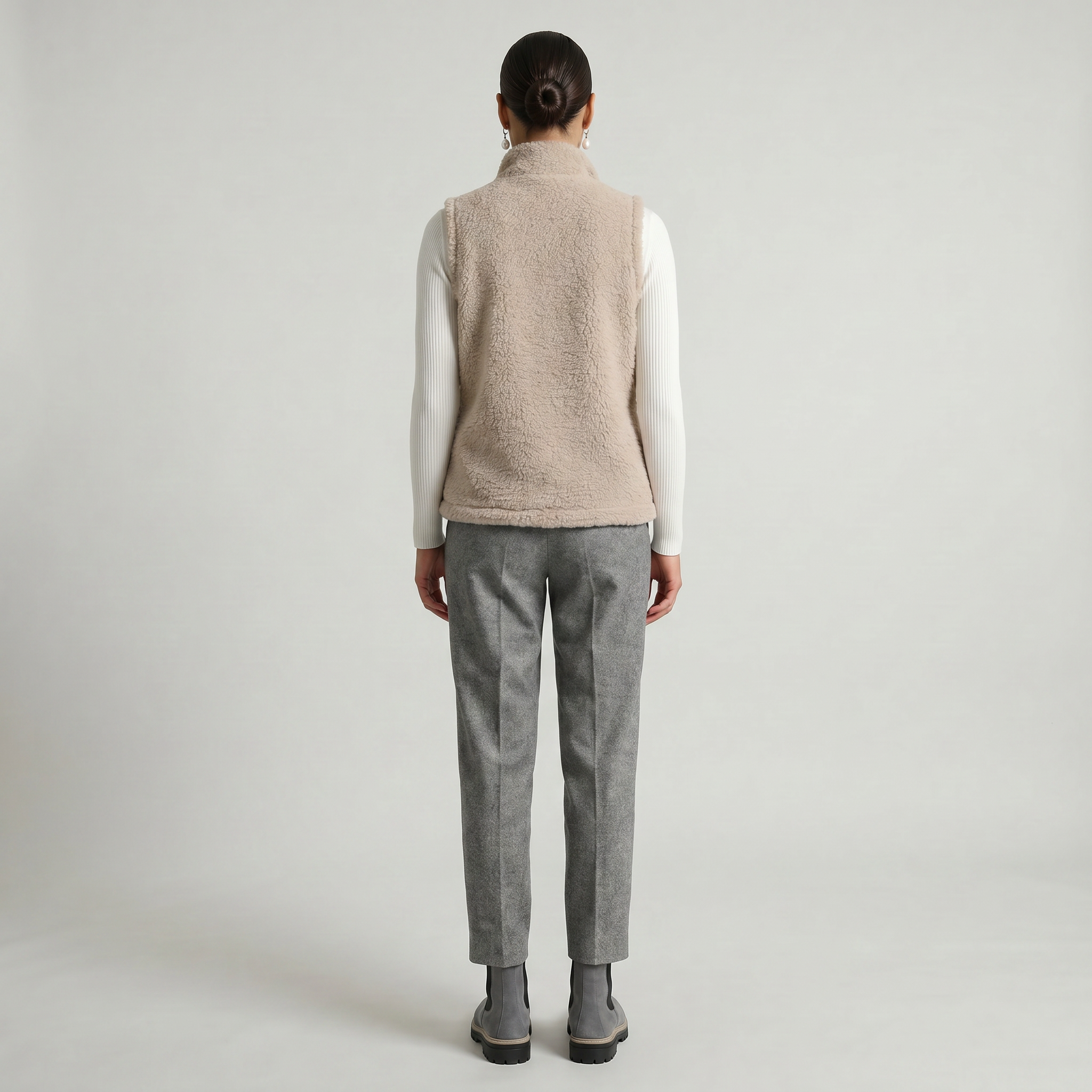 Women’s Zip-Up Vest - Sleeveless Relaxed Fit