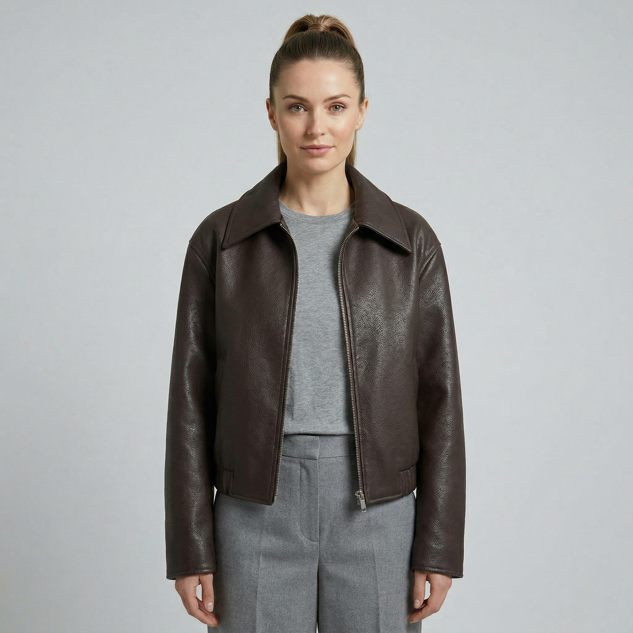 Women's Zip-Up Short Coat